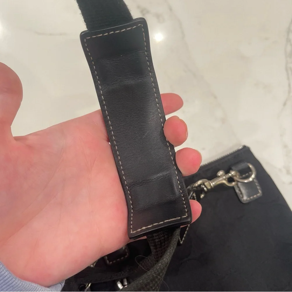 Coach black canvas messenger crossbody bag - Picture 10 of 12